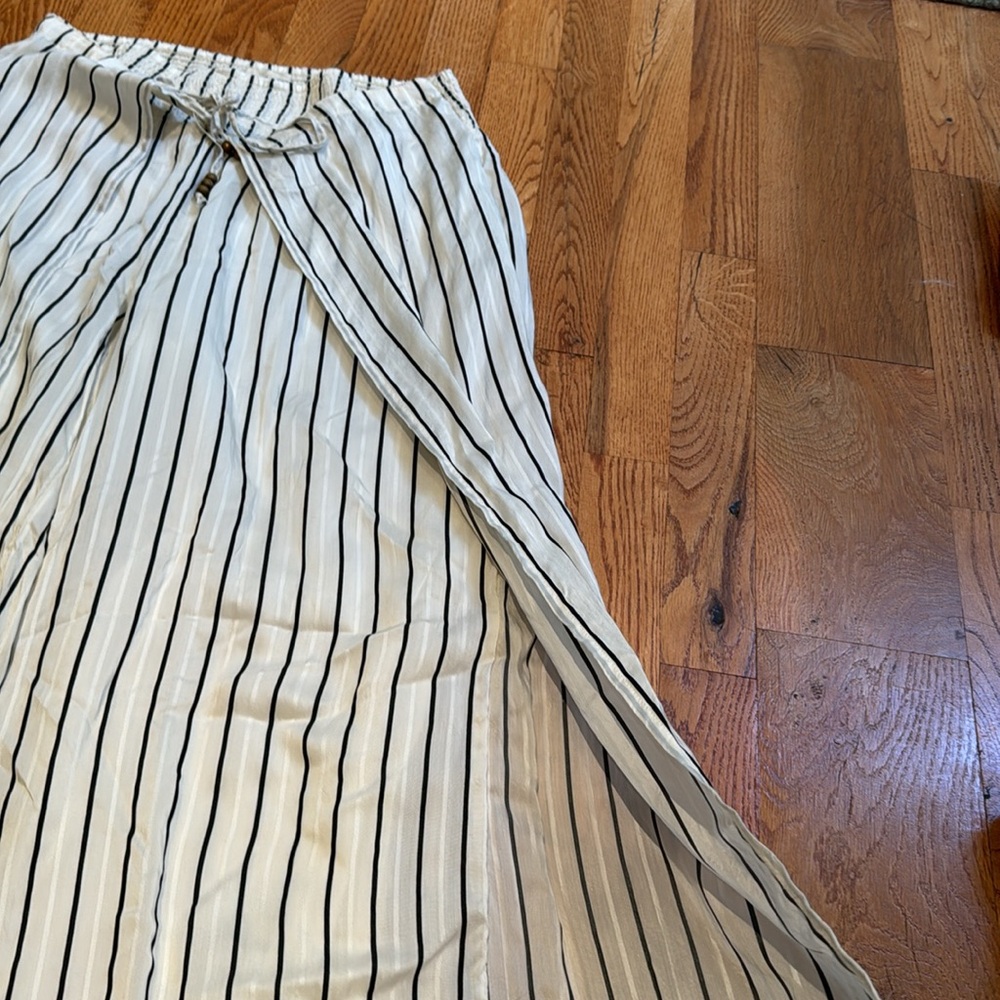 Denim & Supply Ralph Lauren wideleg striped beach pants size m - Picture 4 of 4